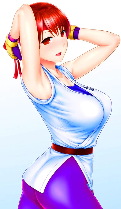 目に痛い #絵を彩度100にすると超派手 