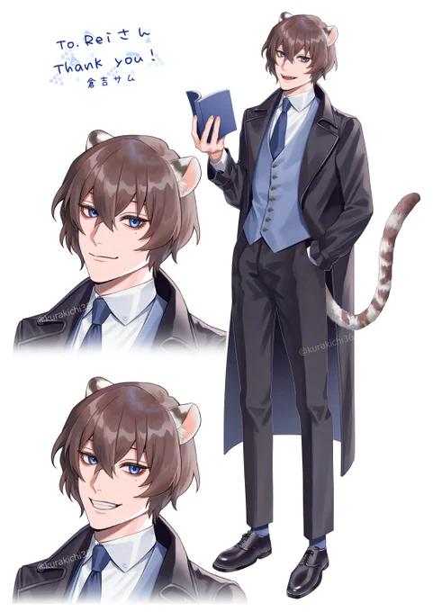 Skebリクエストありがとうございました!ケモミミ男子描くの楽しすぎた…!!✧ #Skeb #Commission 