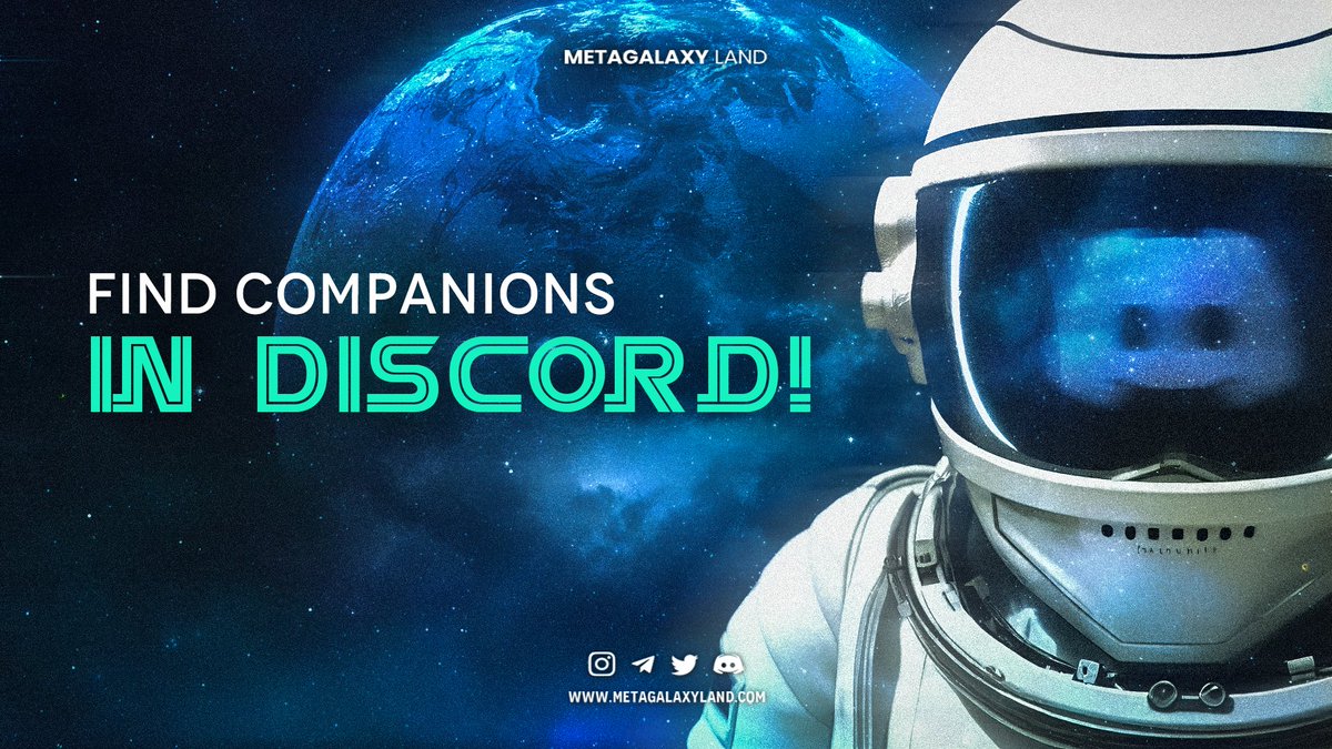 metagalaxyland's tweet photo. Join #MetagalaxyLand Discord server to explore new galaxies and find companions from all around the universe!

Discord 👉🏽 https://t.co/qQiuQ4n87g

#metagalaxyland #megaland #play2earn #Metaverse #giveaway #NFT #bsc #Discord https://t.co/Wx71PwW8qc