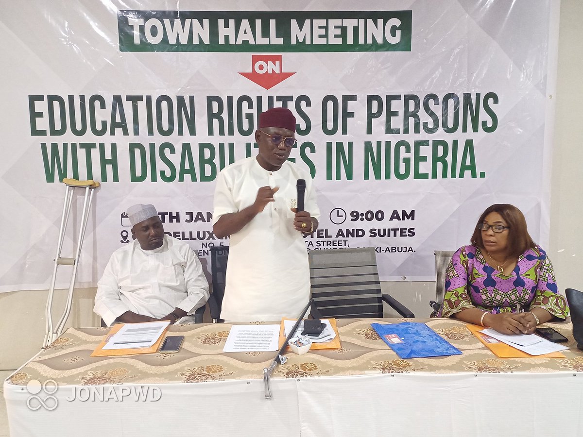 JonapwdNg's tweet photo. #JONAPWD is holding a town hall meeting on Education Rights or Persons with Disabilities in #Nigeria To have a effective deliberation we have the presence of young persons with disabilities from tertiary institutions across the states. 
#disabilityinclusionNG
#DisabilityAwareness https://t.co/k9lP1QMtgv