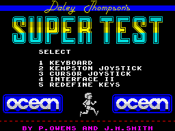 SiliconChronicl's tweet photo. Daley Thompson's Super-Test (Ocean, 1985, ZX Spectrum) https://t.co/RCmZd5K1jQ