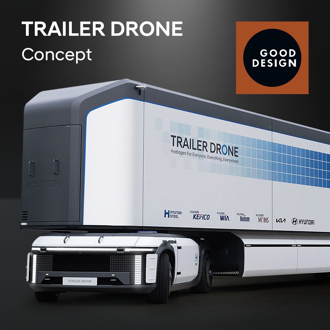 Hyundai_Global's tweet photo. Hyundai wins five 2022 #GoodDesignAwards.
#MobED, #PnDMobility and PnD #L7 have each earned an award in the Robotics category while #TrailerDrone and #SEVEN Concept have both been recognized in the Transportation category.
Learn more: https://t.co/0TROIC3OFo
#Hyundai https://t.co/RibL0OVVPY