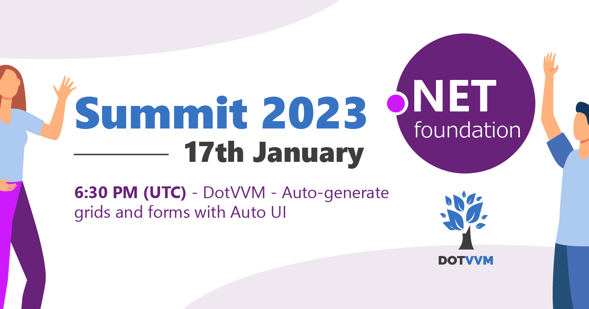 dotvvm's tweet photo. 🔵 Save the date! @dotnetfdn 
We look forward to sharing the open-source projects in the .NET community. #DotVVM

▶️ This free and virtual event you find here:
https://t.co/hFSIilTpgA

https://t.co/F36FJarEvY

#DNFsummit #DNF #dotnet #opensource #OSS https://t.co/dLErBSGSl3