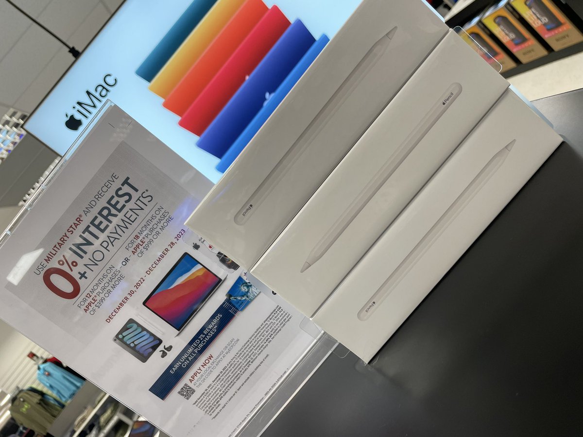 Apple_Rep_RAFL's tweet photo. 2nd generation Apple Pencil’s are back in STOCK 🫠 https://t.co/z7ce8floZJ