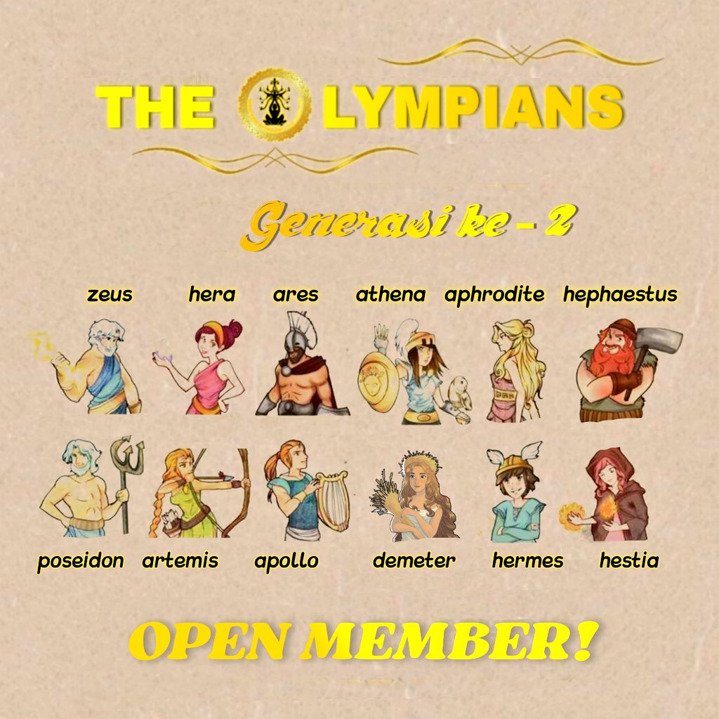 TheOlympianx's tweet photo. ⠀⠀⠀⠀⠀⠀⠀⠀⠀⠀⠀⠀⠀
　　          𝐓𝐇𝐄 𝐎𝐋𝐘𝐌𝐏𝐈𝐀𝐍𝐒
         2𝑵𝑫 𝑮𝑬𝑵 - 𝑶𝑷𝑬𝑵 𝑴𝑬𝑴𝑩𝑬𝑹!

we are currently looking for members to join with us. you can read the rules and reply down below when you’re ready to show up some interest!     
ㅤㅤㅤ https://t.co/UTOz1f4XR4