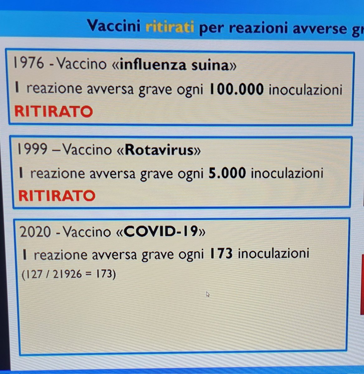 GinoDeVita2's tweet photo. Da notare solo il numero delle reazioni avverse......basta questo. #41bis #assassini #nomainstream #libertà #informazionelibera #verità https://t.co/rCCVRfK7P9
