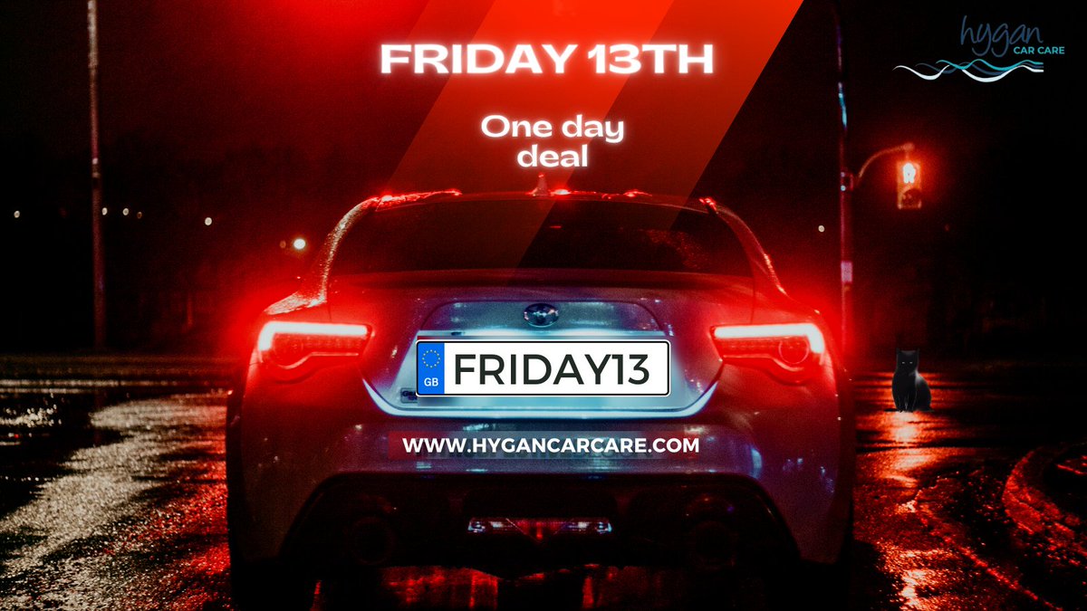 Hope your Friday the 1️⃣3️⃣th will be your lucky day! Let's enjoy today and get the 13% discount! Use code: FRIDAY13 ➡️hygancarcare.com
#Friday13th #Friday13 #BizHour #ukbizhour