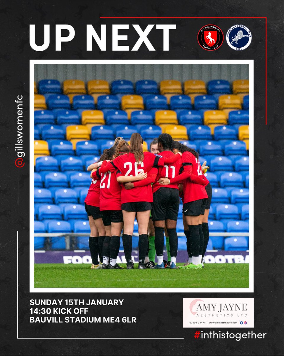 𝙐𝙋 𝙉𝙀𝙓𝙏 👉

📅 15th January 23
🆚 @millwall_lfc 
🏟️ Bauvill
⚽ Kent Women's Cup
⏱️ 14:30 KO
🎟️ Adults £5, Under 18's free

*𝑹𝒆𝒕𝒘𝒆𝒆𝒕 𝒇𝒐𝒓 𝒂 𝒄𝒉𝒂𝒏𝒄𝒆 𝒕𝒐 𝒘𝒊𝒏 𝒂 𝑺𝒆𝒂𝒔𝒐𝒏 𝑻𝒊𝒄𝒌𝒆𝒕 🎫 

#InThisTogether| 🔴⚫️
#KentWomensCup