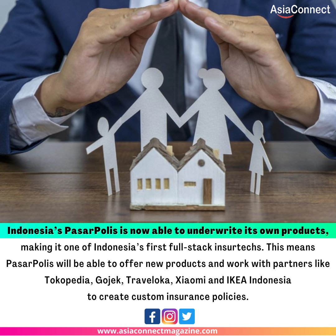 asiaconnectmag's tweet image. #Indonesia #PasarPolis #underwrite #own #products #making #one #indonesia’s #first #full #stack #insurtechs #PasarPolis #products #work #partners #Tokopedia #Gojek #Traveloka #Xiaomi #IKEA #Indonesia
 #policies