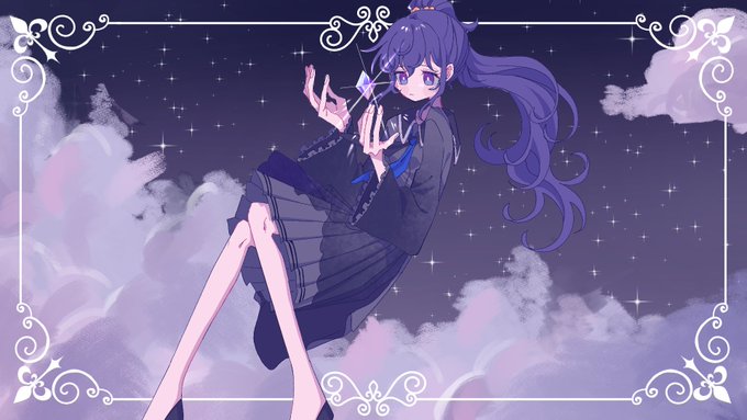 「髪飾り 紫」のTwitter画像/イラスト(新着)｜3ページ目