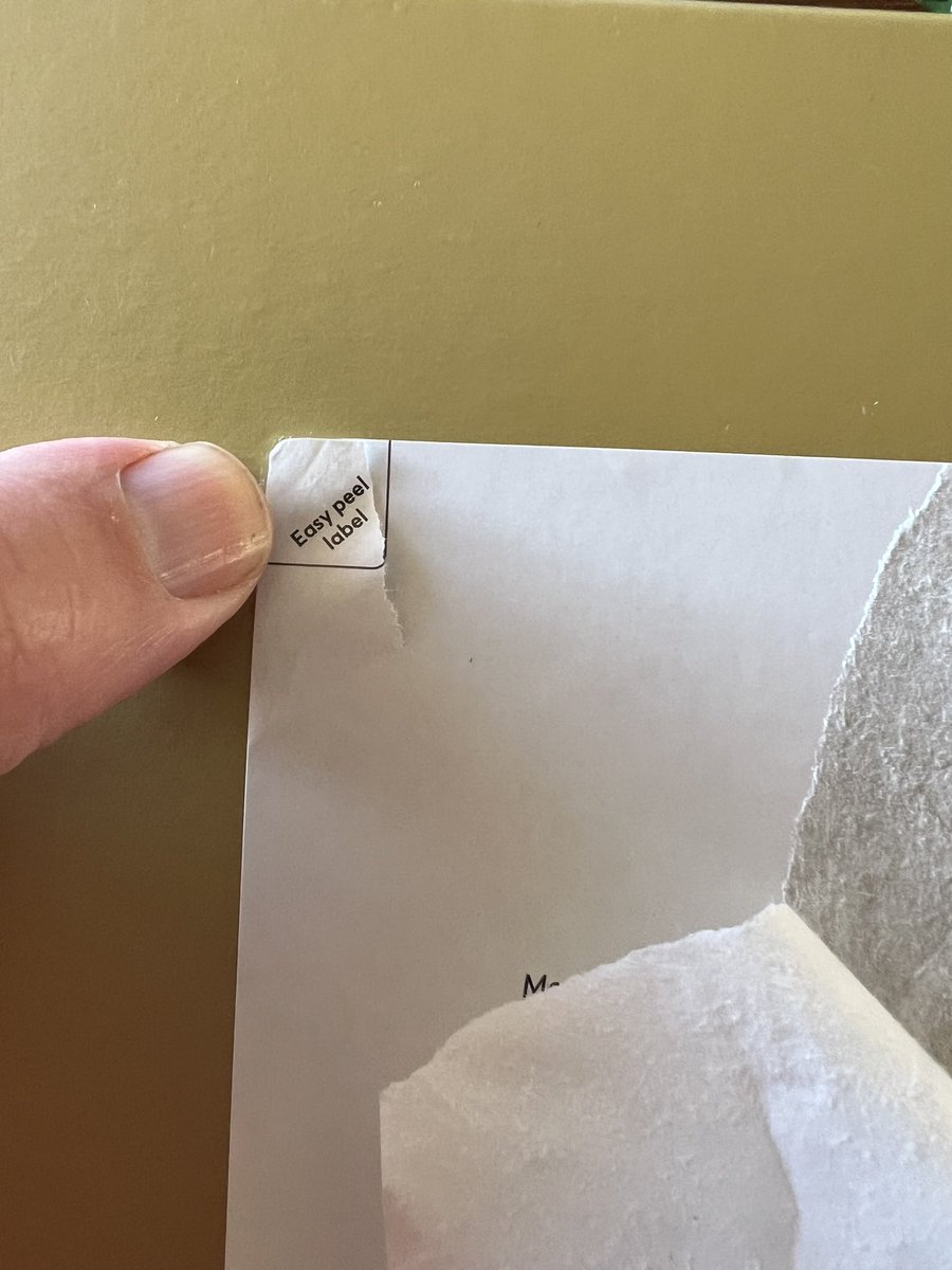 JAdamson7753's tweet photo. @cardfactoryplc think you need to rethink your labels! I buy a box card for my wife’s birthday which are never cheap and the label that tells me it’s easy peel refuses to peel off no matter what corner I try! Her b’day is tomorrow &amp; I��m too unwell at the mo to return to the shop! https://t.co/sACU6aO5wG