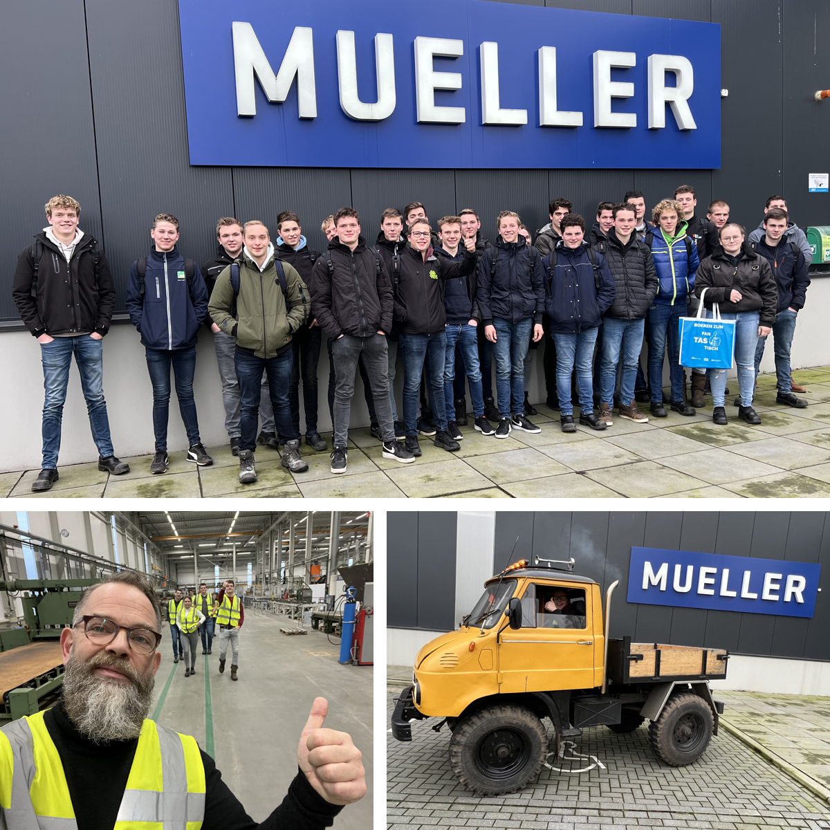 MuellerCompany's tweet photo. Deze week hadden we weer een bezoek van een groep leerlingen van het Zone college, studierichting Veehouderij. Een mooie gelegenheid voor de enthousiaste (melk)veehouders in spe om te zien hoe een Mueller melktank wordt gemaakt. #JongeBoeren #Melkveehouderij #Mueller #ZoneCollege https://t.co/PmRHGhjM0X
