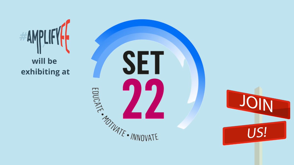 AmplifyFE's tweet photo. We look forward to seeing some of the #AmplifyFE community at the annual SET conference, #SET22, aimed at supporting teachers, trainers and leaders in the Further Education and Training sector, on Tuesday 17 January 2023 https://t.co/H2giP18nzd https://t.co/vjk5qsZ22a