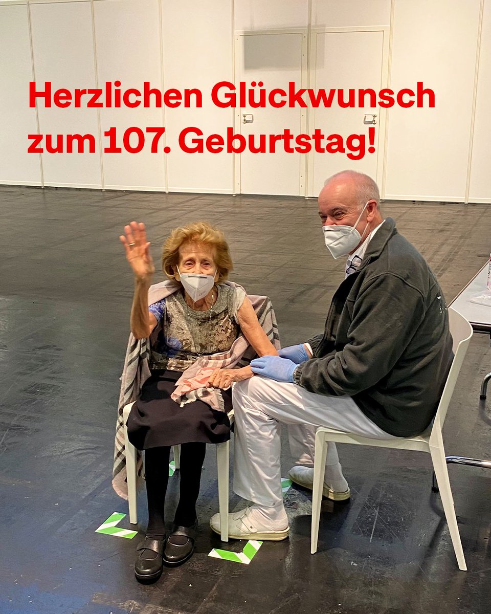 Chapeau! Elisabeth Steubesand, die älteste #Köln|erin, wird heute 107 Jahre alt! Wir wünschen der Jubilarin von Herzen alles Liebe und viel Gesundheit für die kommenden Lebensjahre!

(📸 : Archivfoto - Februar 2021)