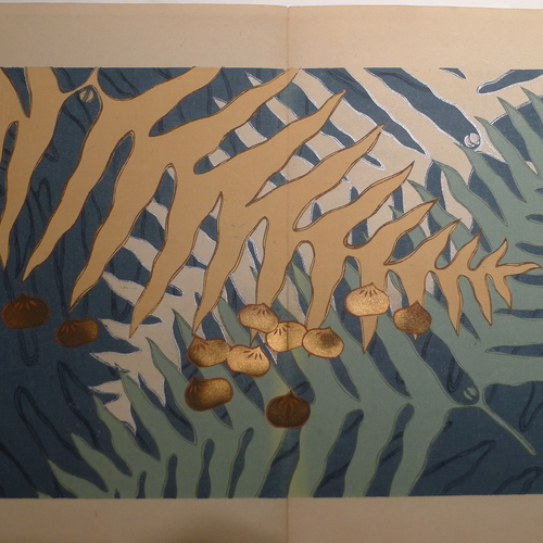 From Caxtonians' Collections: Zuan-cho were design idea books for the Japanese kimono trade published in the first half of the 20th century. This rare example was created by a gifted young artist who later turned to more traditional painting. caxtonclub.omeka.net/items/show/21