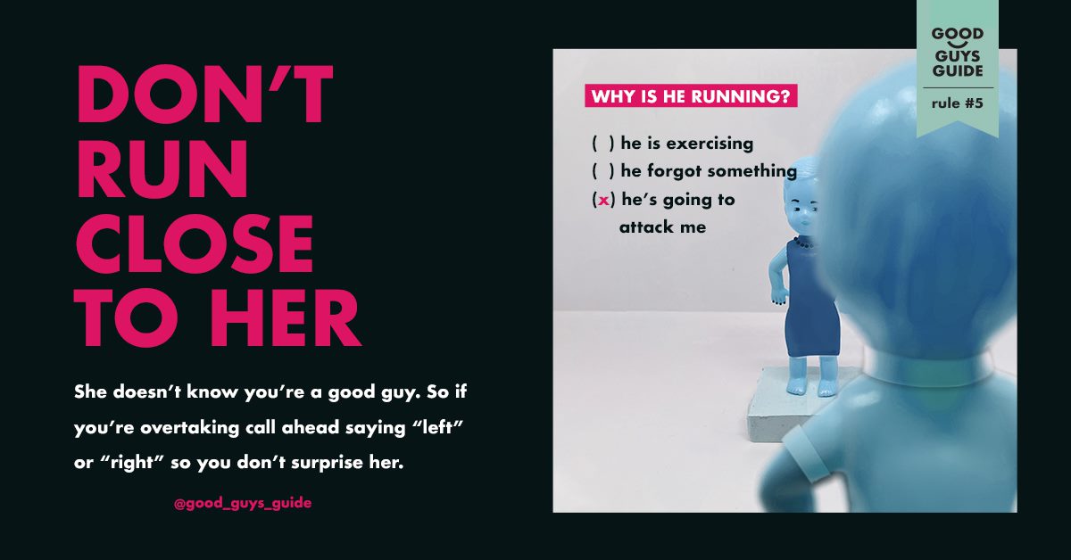 SolaceWomensAid's tweet photo. You might be a good guy, but she doesn’t know that. We’ve created 7 steps so allies can help make the streets feel safe for everyone. Read the full guide here: https://t.co/8pgu7csMlp #GoodGuysGuide @good_guys_guide https://t.co/qXaxq5rKeN