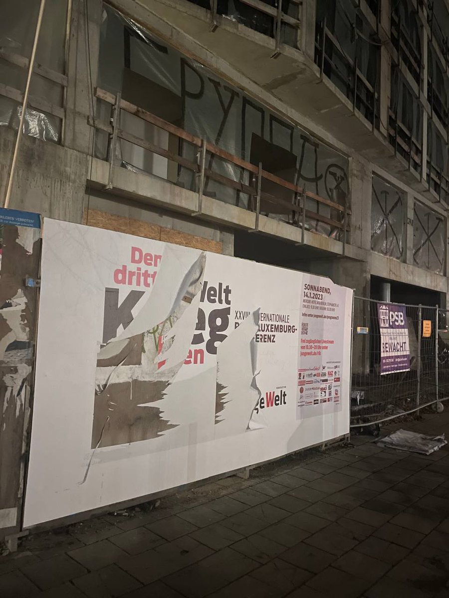 Morgen findet die XXVIII. Internationale Rosa-­Luxemburg-Konferenz  der reaktionären, "antiimperialistischen" Zeitung "Junge Welt" statt. Unter dem Titel "Den Dritten Weltkrieg stoppen" sprechen Gäste wie Nikolai Platoschkin, Coronaleugner und Stalinist aus Russland. 1/3