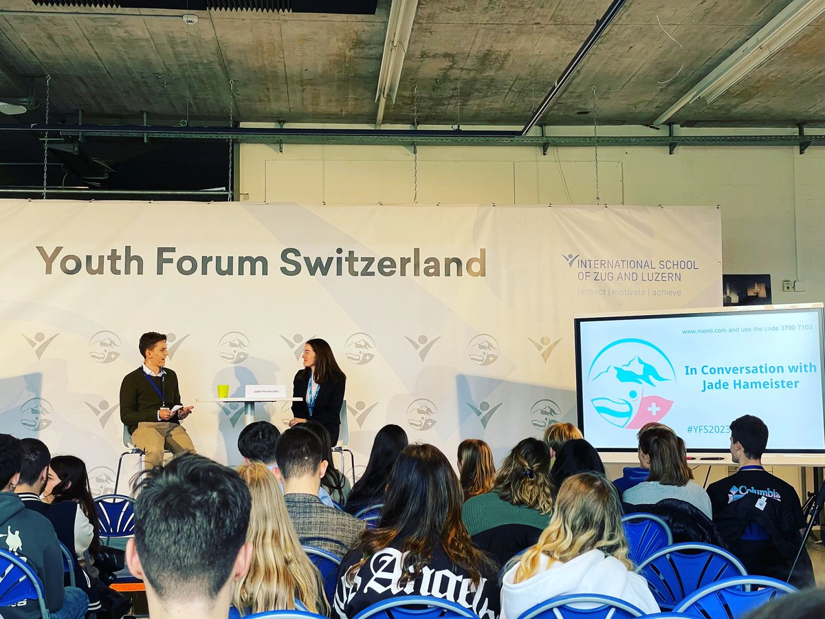 Bob Sugden (@bobsugden) on Twitter photo “Aim not to be perfect, but be brave instead” Jade Hameister in conversation <a href="/YouthForumCh/">Youth Forum Switzerland</a> Hameister meets Homeister @iszl #yfs2023 “Aim not to be perfect, but be brave instead” Jade Hameister in conversation <a href="/YouthForumCh/">Youth Forum Switzerland</a> Hameister meets Homeister @iszl #yfs2023