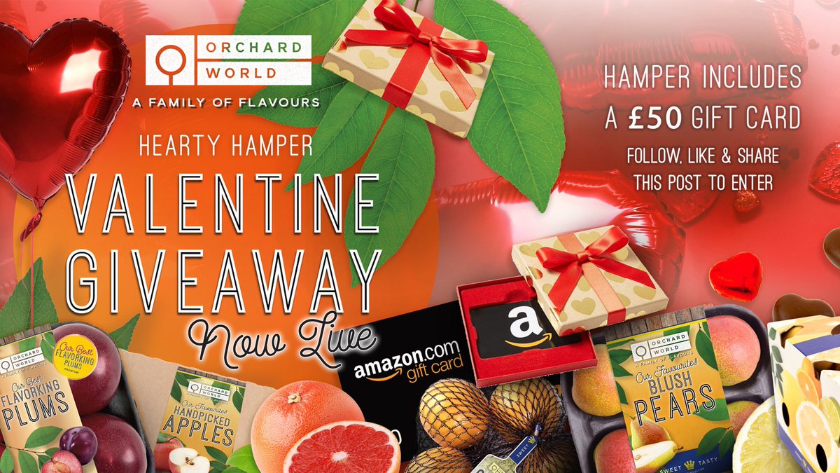 OrchardWorld_'s tweet image. OrchardWorld are offering a lovely selection of goodies to make your Valentine’s Day extra special. 

Simply like, follow and tag 4 friends in the comments section to enter.

Please visit our website to find our full T&amp;amp;Cs. Ends Midnight on 2nd February 2023.

Good luck!

#love