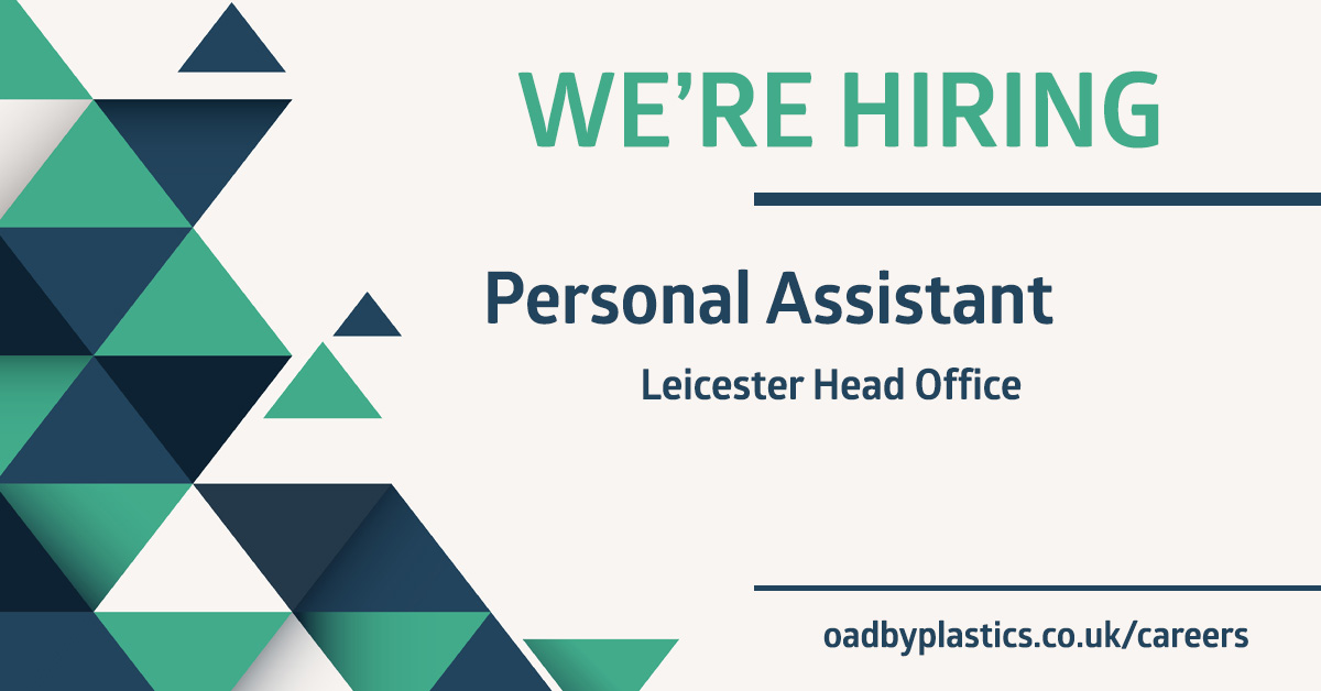 An exciting opportunity at our Leicester Head Office location! 

🔹 Personal Assistant to the MD - £25,000 - £30,000 per annum - full time or flexible hours considered

oadbyplastics.co.uk/careers

#vacancy #recruitment #leicesterjobs #personalassistant #personalassistantjobs