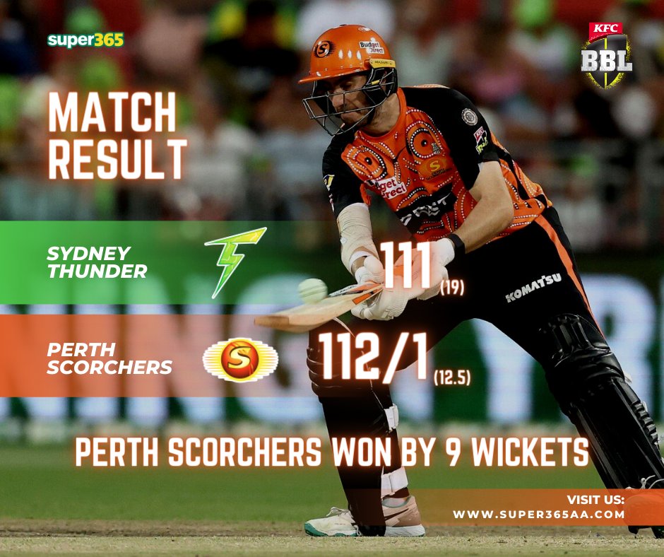 super3652's tweet photo. BBL Results.

Hurry, get bonus to play online:- https://t.co/PsHXcSTRMF

#BBL #bigbashleague2022 #hobarthurricanes #perthscorchers #MelbourneStars #brisbaneheat #MelbourneRenegades #adelaidestrikers #sydneythunder https://t.co/SIyrf2EvOR