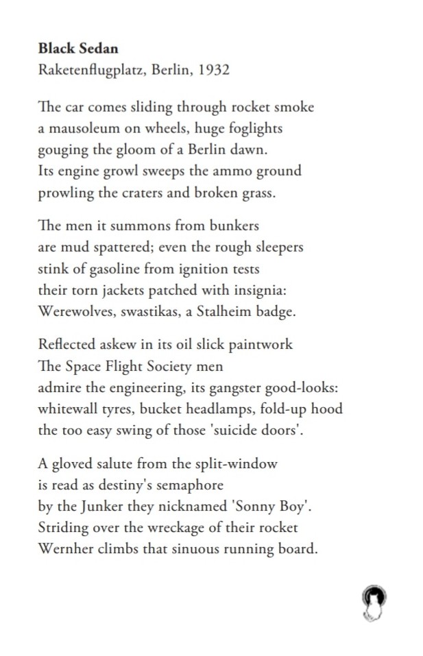 It was #OnThisDay in 1927 that VfR (Space Flight Society) was founded.

Von Braun joined the group as a teenager and was nicknamed 'Sonny Boy' by the older men, a reference to Al Jolson's song about a 3 year old.

VfR's escapades inspired this #DesertMoonfire poem by @siobsi.