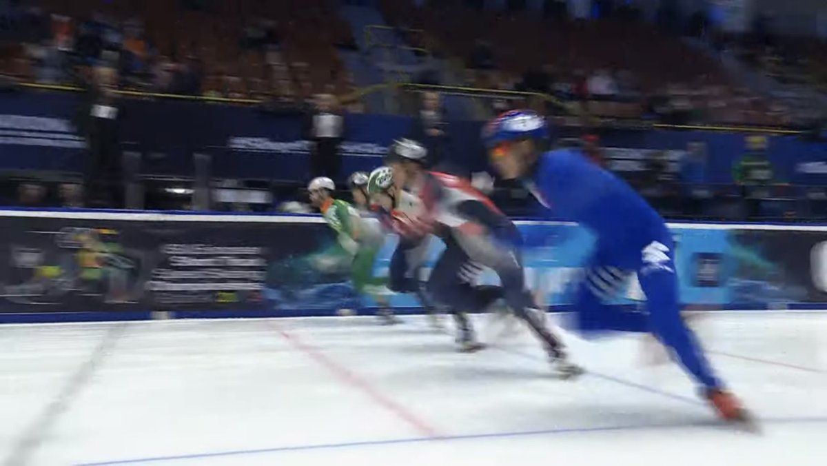 IceSkateIRL's tweet photo. 🔥 QUALIFIED 🔥 

Sean McAnuff 🇮🇪 is an automatic qualifier to tomorrow afternoon’s 500m quarterfinals after he finished second in Heat 1 of the 500m heats in a time of 43.680 at the European #ShortTrackSkating Championships in Gdańsk, Poland. 💪 https://t.co/0OibY8Cg1f