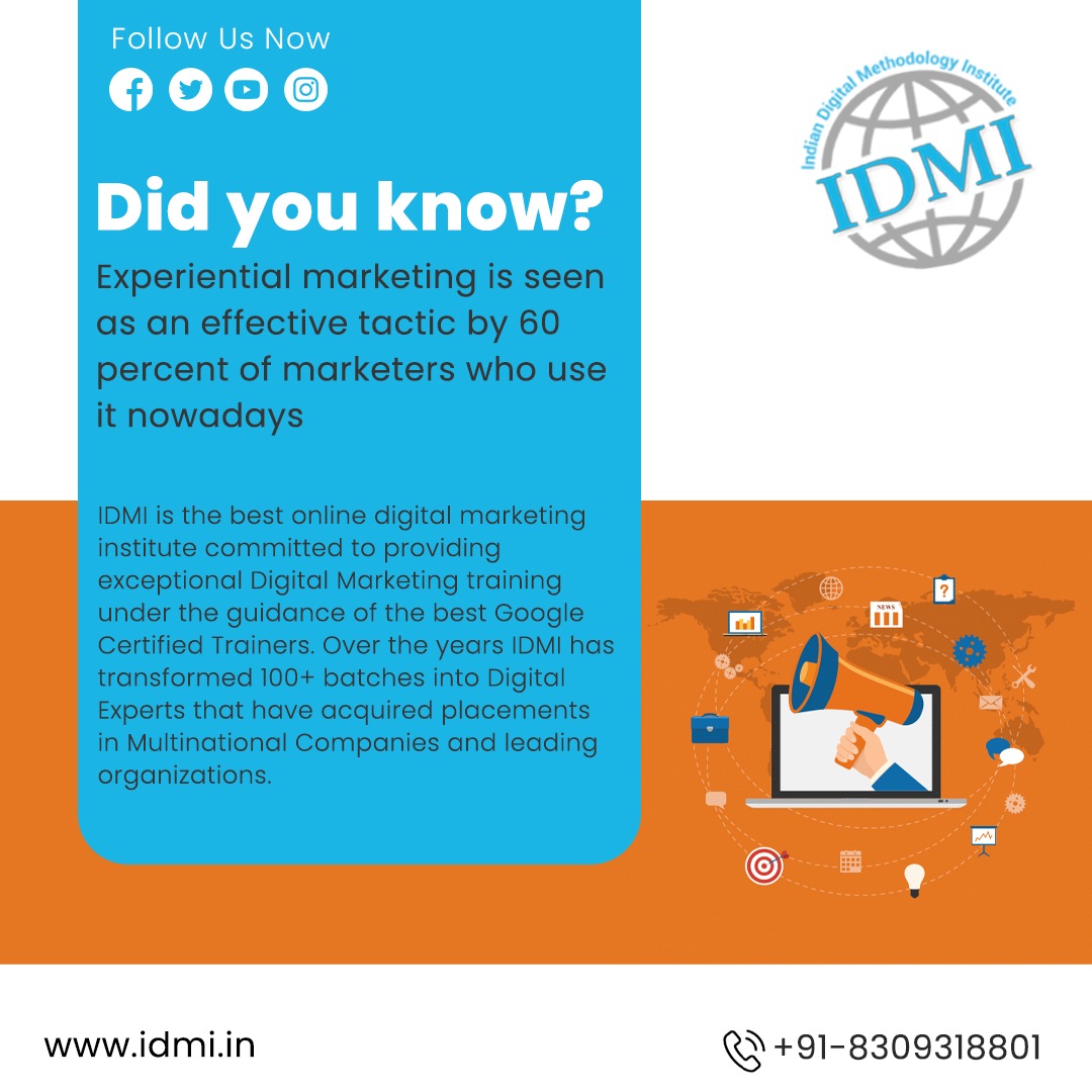 IdmiOfficial's tweet photo. For more interesting digital marketing facts, follow IDMI now.

Visit our website : https://t.co/SG3VaMEgsp
Email us at : admin@idmi.in

#digitalmarketingcareer #digitalmarketingjourney #DigitalMarketingExpert #learndigitalmarketing #training #marketing #Digitaltraining https://t.co/XB37fAzvNM