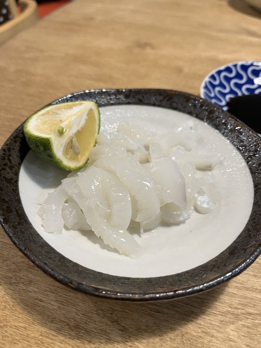 take38nao's tweet photo. コウイカ美味！
生姜とカボスの
絶妙な感じ！ https://t.co/e34Gg5KDdw