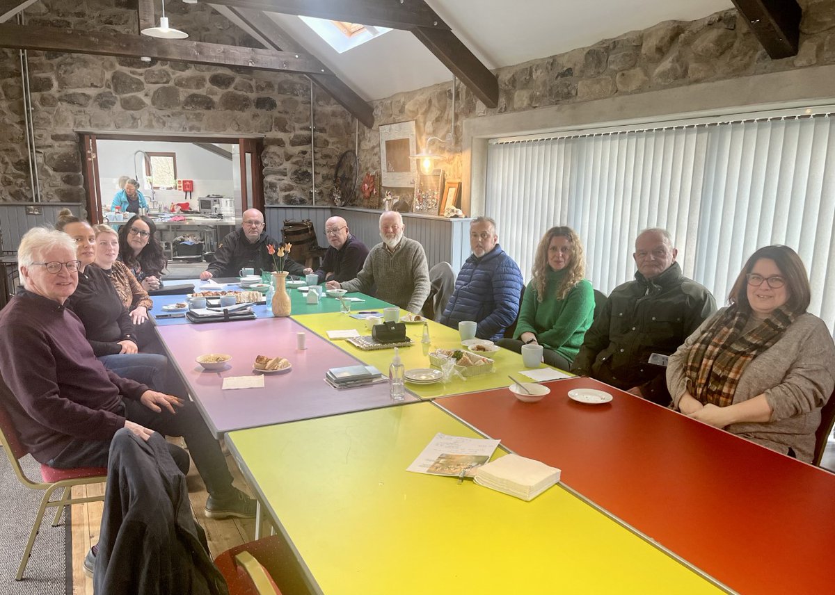 SuppCommunities's tweet photo. The Ballymoney Interagency Group had their first in-person meeting post covid yesterday in the beautifully refurbished building at the Mill in Cloughmills.
What a lovely space for a meeting! Good to see you all!
#interagency #joinedupworking #ballymoney #cloughmills https://t.co/QtFDu5paWw