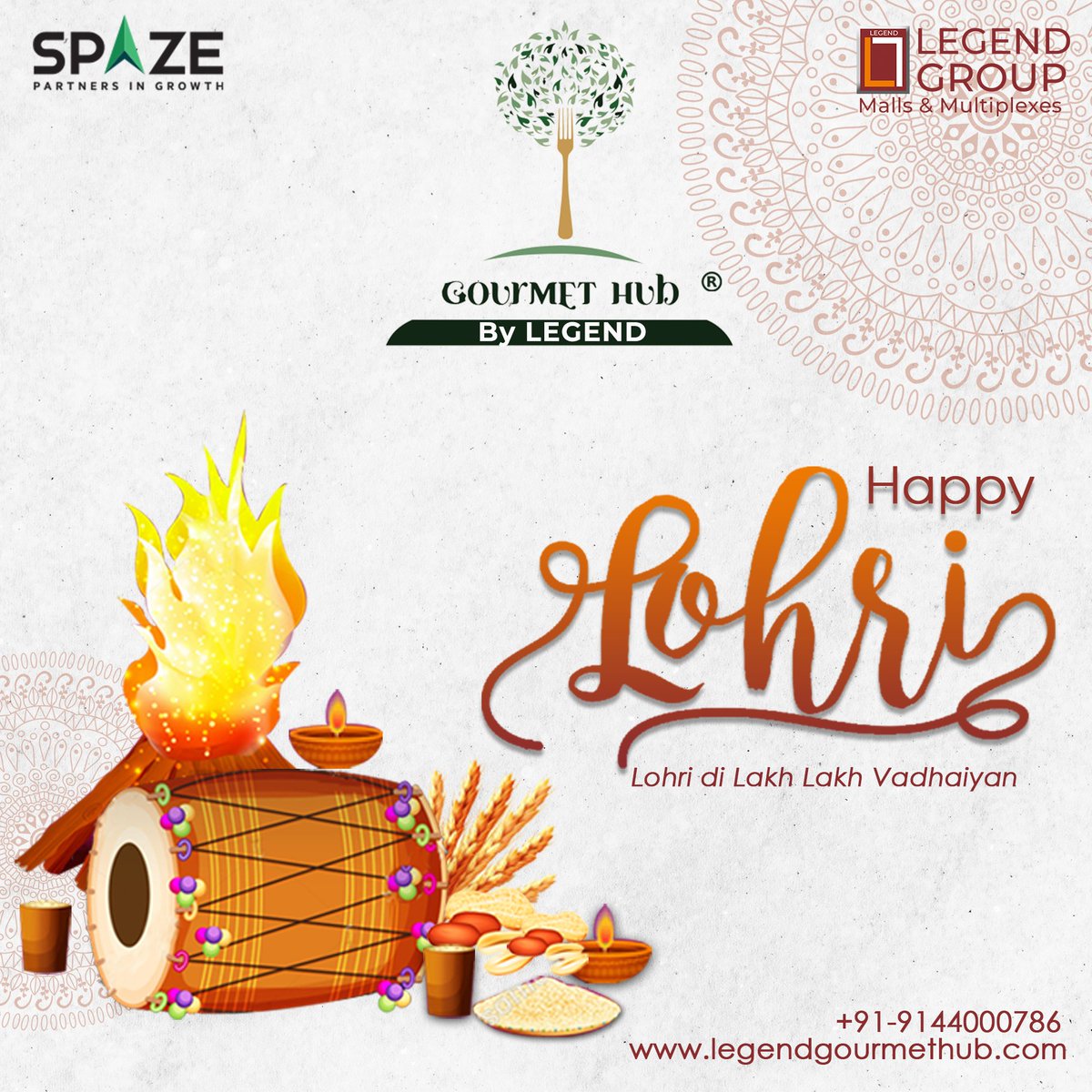 GourmetHub's tweet photo. Warmest greetings to you and your family on the festive occasion of Lohri. Let us pray for happiness, success, and brightness in life. Happy Lohri from Team Legend Gourmet Hub.
.
.
.
.
.
.
.
.
#Legend #legendgourmethub #happylohri #lohri #lohri2023 #wishes #prosperity #pray https://t.co/1LwPyBRDam