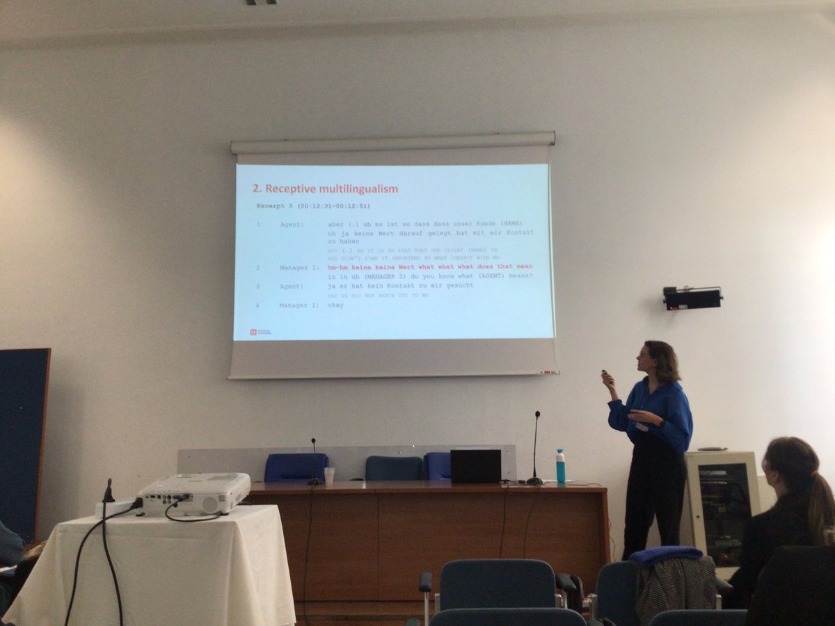 fdemalsche's tweet photo. Today it was my turn! I presented on multilingualism in performance appraisal interviews at a globalized Flemish company #ABCNaples https://t.co/xnYGjeFgxT