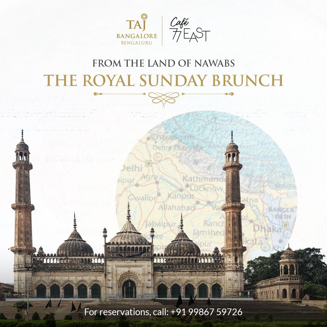 This Sunday, indulge in a truly royal feast from the land of Nawabs. A brunch buffet laden with aromatic and succulent culinary delights that have been perfected over centuries. With live stations, live music and timeless hospitality. 

12:30-3:30 pm | Every Sunday | Cafe 77 East
