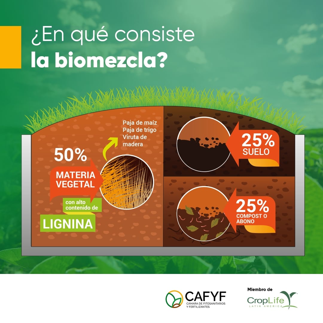 CAFYFpy's tweet photo. ¿En qué consiste la biomezcla?
En una cama biológica, la biomezcla es una aplicación dada para la realización de un manejo adecuado en el proceso de lavado de las pulverizadoras🚜.
Te mostramos como se emplea en el siguiente material.
#camasbiológicas #biobeds #sustentabilidad https://t.co/cqTHLs8yj0
