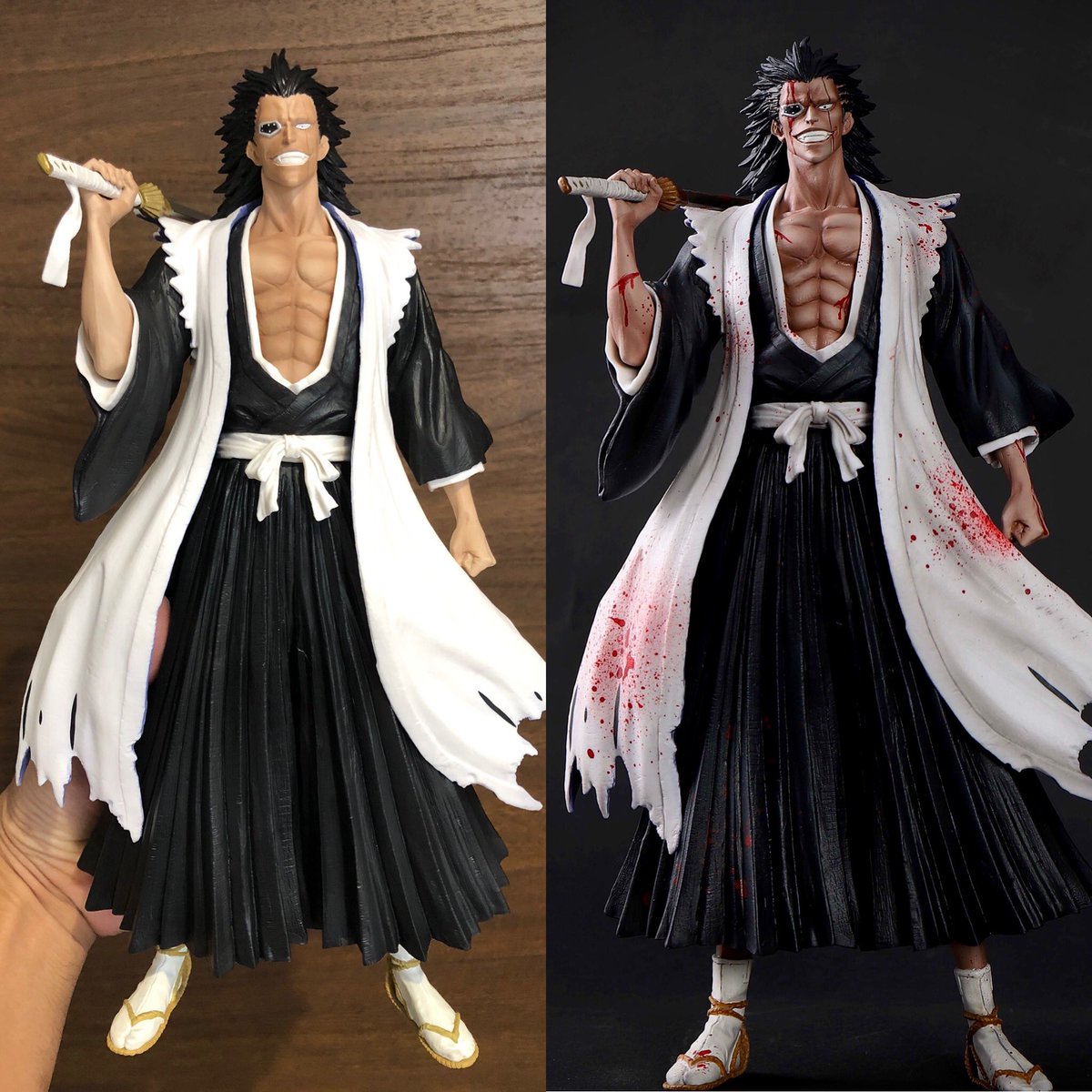 一番くじの更木剣八リペイント完了しましたぁ〜！?✨ ブリーチの中 