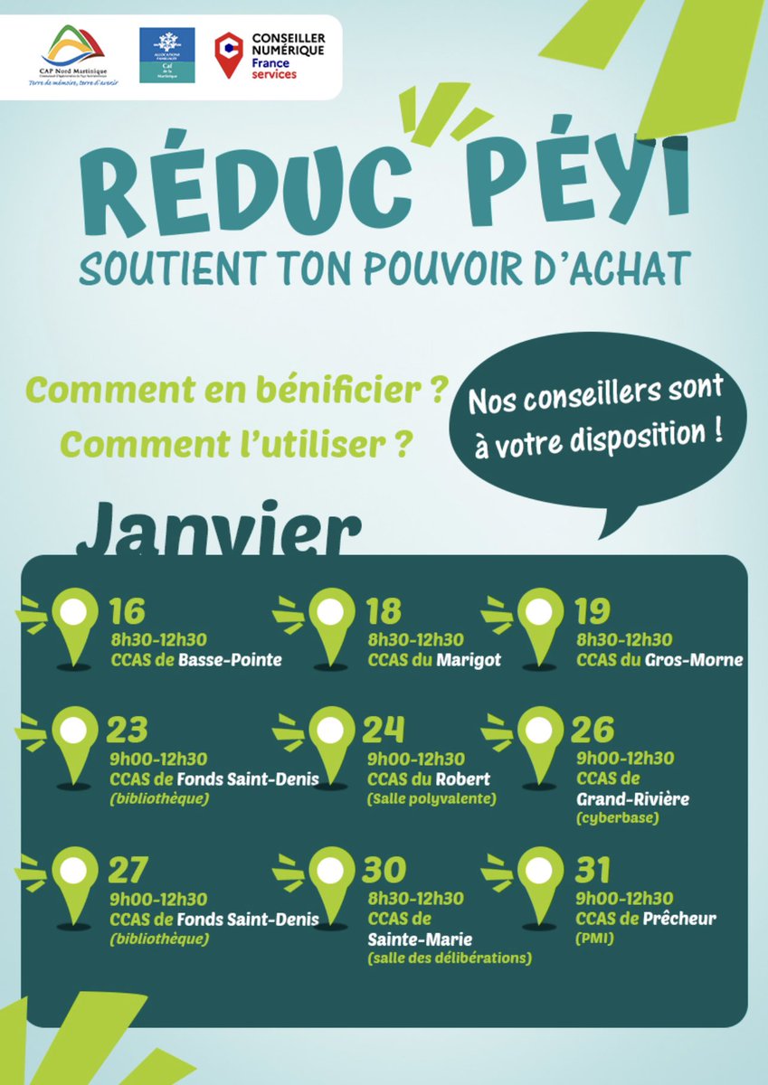#FINANCES CAP Nord Martinique et la CAF, se sont associées pour soutenir le commerce local et le pouvoir d’achat avec l’opération « REDUC ’PEYI ».👇🏿