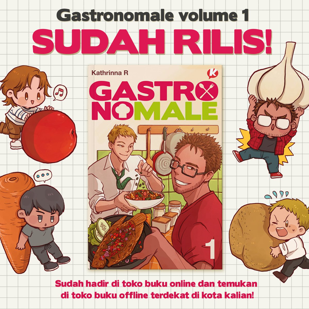 Gimana, jadi resign? 😬
•••••
Dapatkan #Gastronomale volume 1 di toko buku offline dan online kesayangan kalian 🥳
Paket Spesial Volume 1 rencananya akan dikirim minggu depan, sebelum tanggal 20 Januari 2023. Mohon ditunggu 😄🙏