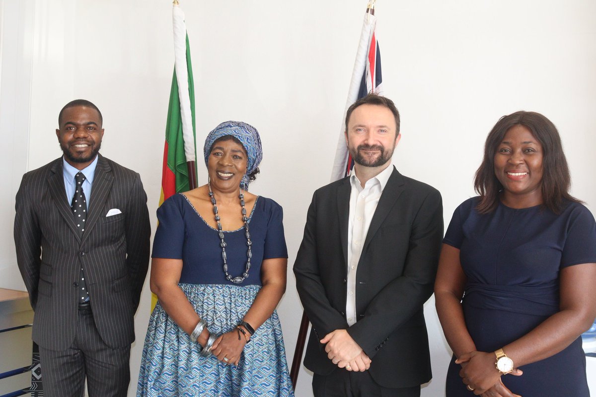 UKinCameroon's tweet image. There is some tremendous work being carried out by men &amp;amp; women in #Cameroon to end #SGBV.
Today, we discussed with Tilder Kumichii Ndichia &amp;amp; Jap Mouki Christelle, @geed_and  on #SGBV, human rights &amp;amp; their work in the Centre, Littoral &amp;amp; East regions of Cameroon to support IDPs.