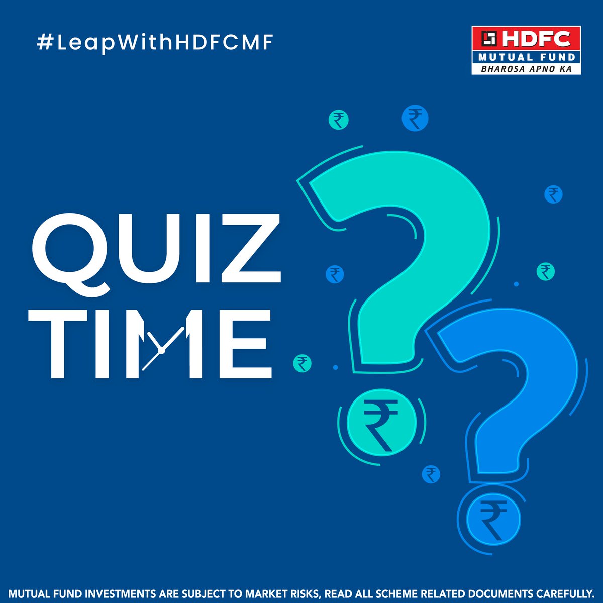 hdfcmf's tweet photo. Calling all finance enthusiasts to try our Friday Quiz.
Do share your score in the comments below.
https://t.co/2E6PRYcizA
#HDFCMutualFund #HDFCMF #QuizTime #Quiz #FridayQuiz #LeapWithHDFCMF https://t.co/s5BMyxcMBe