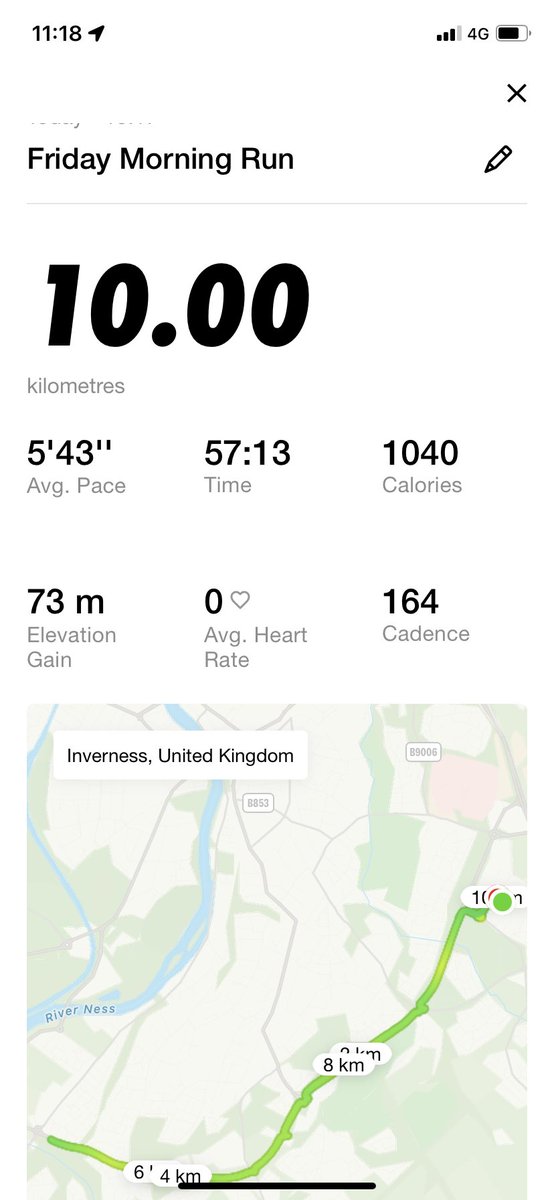 So……..after a leg injury and a major bout of Flu over the festives. Back at it, and only got 7 weeks to next Half Marathon 😬 #ukrunchat #nikerunning #running #10k #strava