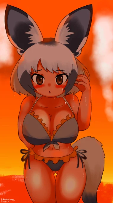 #絵を彩度100にすると超派手 