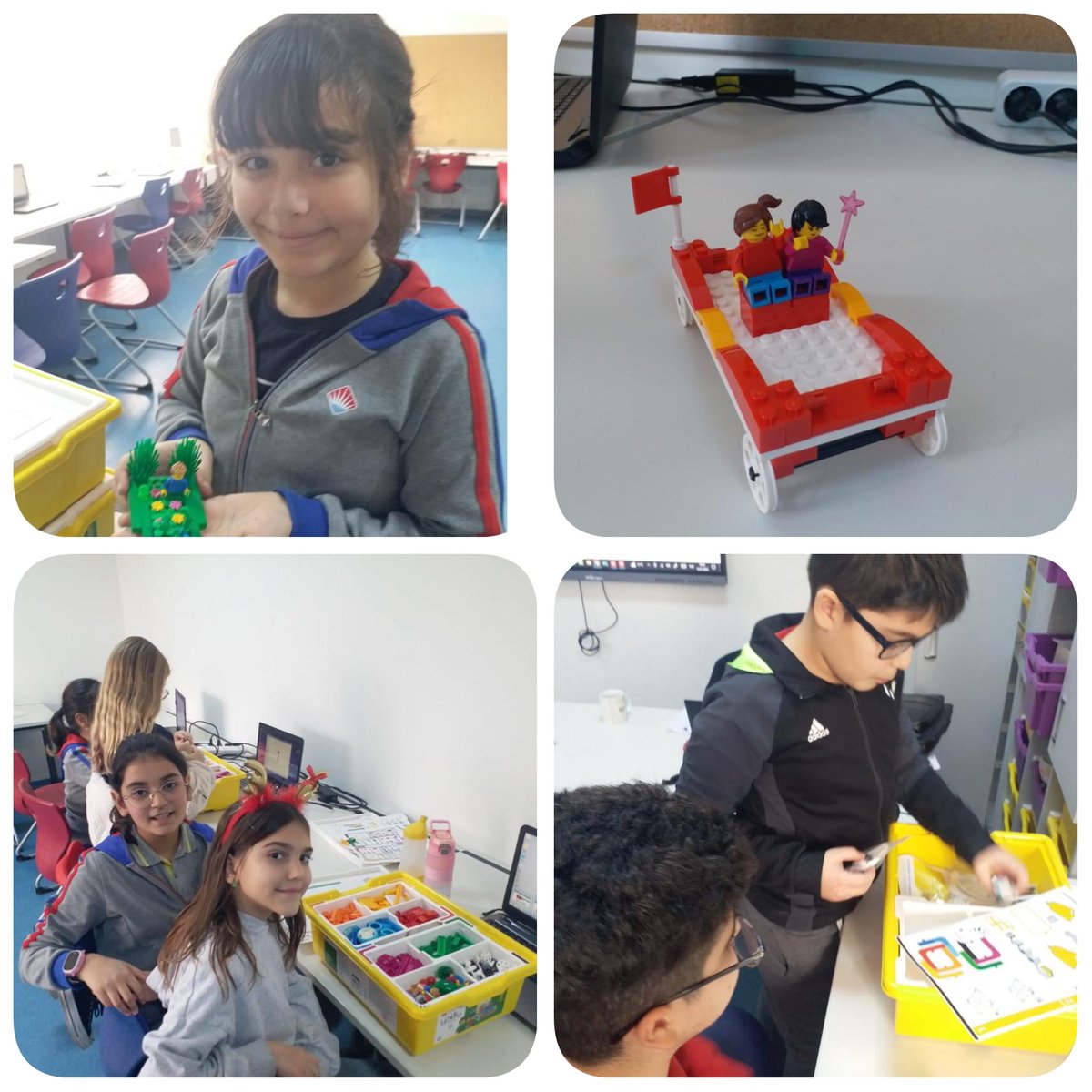 5. sınıf öğrencilerimiz “Lego Education” setlerini kullanarak Robotik Kodlama ile hayal dünyalarını geliştiriyorlar.
<a href="/serdalasl/">Serdal Aslan</a> 
<a href="/tuna_cinar/">Tuna Çınar</a>