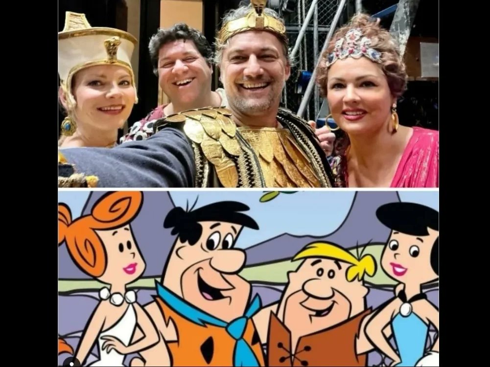 🌟Getting ready for the opening night of Verdi's Aida tomorrow 14 January 2023!🌟

Rehearsals with my colleagues Jonas Kaufmann (Radames) Luca Salsi (Amonasro), and Anna Netrebko (Aida), at the Wiener Staatsoper under the baton of Maestro Nicola Luisotti