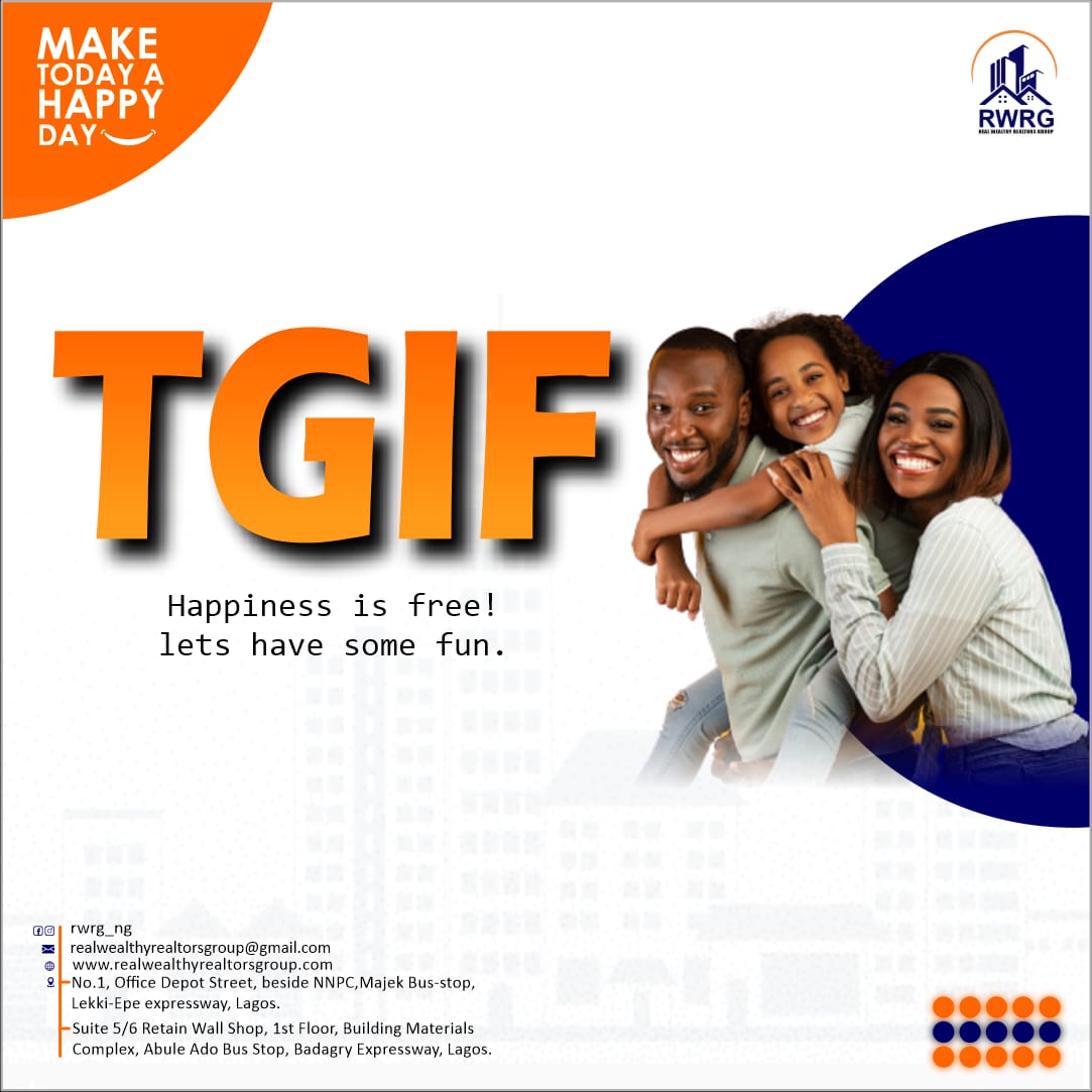 rwrg_ng's tweet photo. Happy weekend to you all
Happiness is free!
Let's have some fun
#happyweekend #fridayvibes #fridaynight #blackfriday #realestateinvestors #realtorstyle #realestaterealtors #dreams https://t.co/cMQrplnUFw