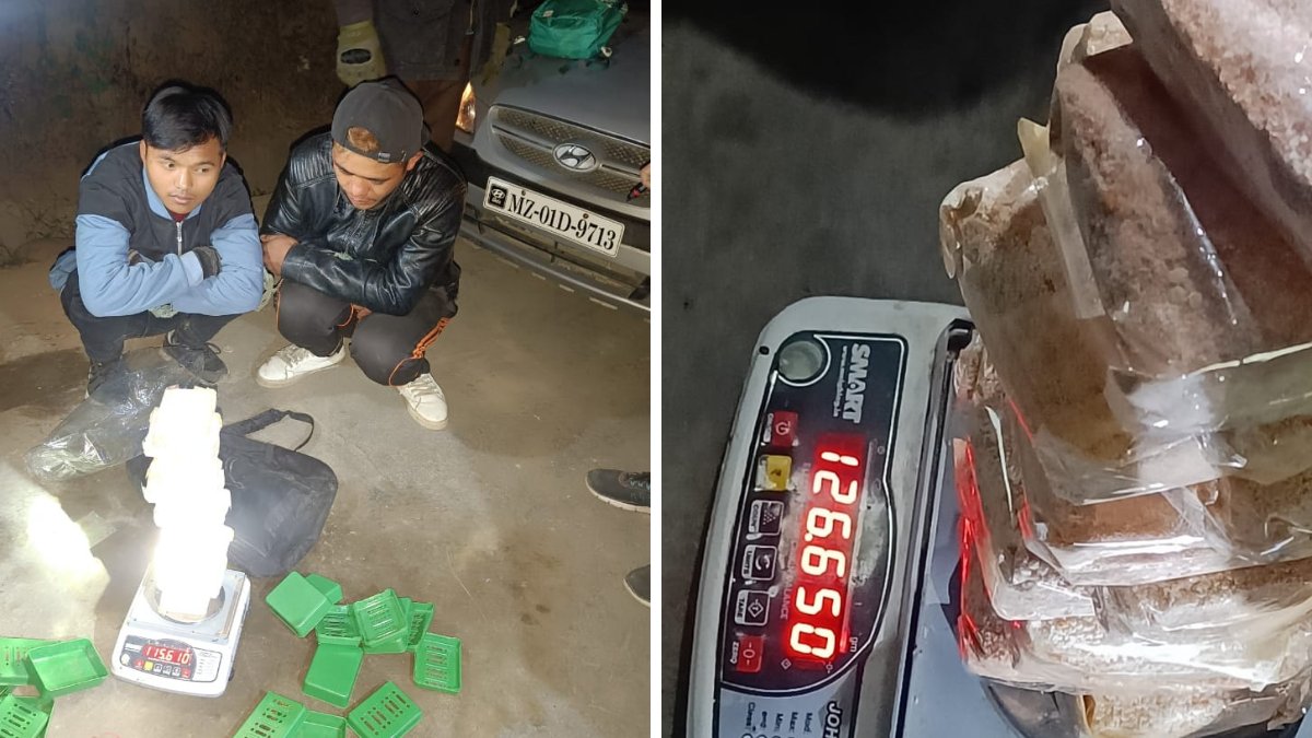 northeast_vibe's tweet photo. Two #Myanmar locals were arrested in #Aizwal by the #AssamRifles for possessing heroin worth Rs 63.3lakh.
Both the peddlars hailed from #Tiddim area of #Myanmar https://t.co/hej0JXPpth
