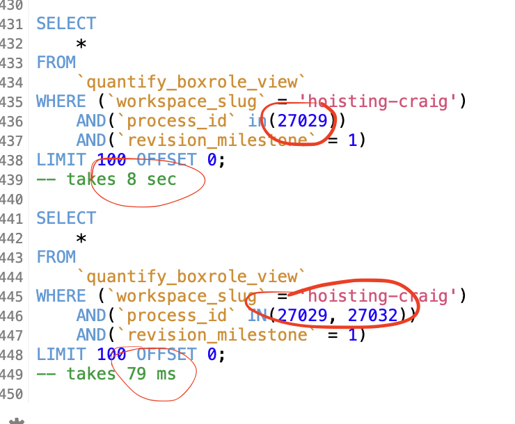 a "database tip" idea for <a href="/tobias_petry/">Tobias_Petry.sql</a> : what is the mystery here ? IN operator on 2 IDs is 100 times faster than just 1 ID. What is messing with me ?