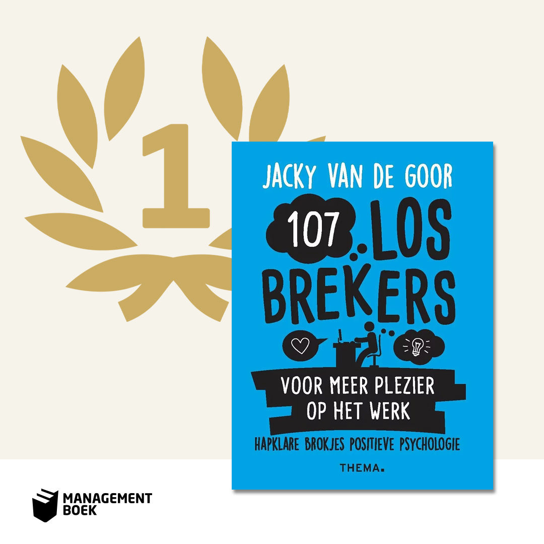 Een nieuwe nummer 1, en perfect voor januari:'107 Losbrekers voor meer plezier op het werk' - Dit cadeauboekje bevat hapklare brokjes positieve psychologie voor op het werk: even lachen om je problemen. Zo starten we het jaar positief! Bekijk het boek > bit.ly/3WdyxLk