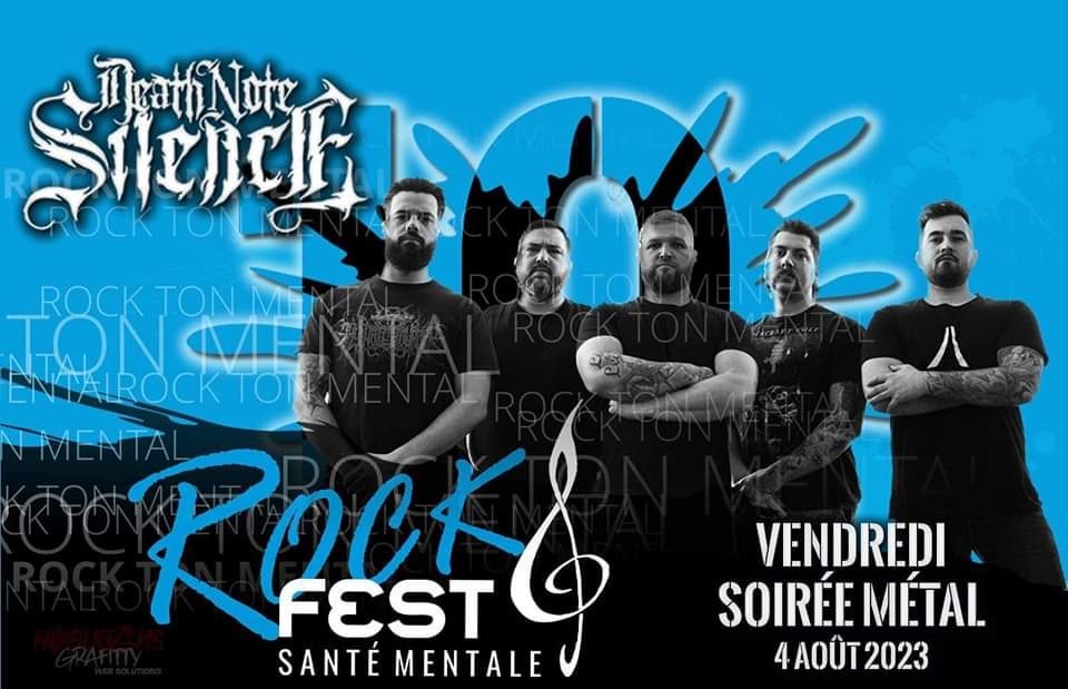 We are proud to announce our participation to the @RockTonMental  #deathnotesilence #deathcore #metalcore #heavymetalband #heavymetalcanada #canadianmusic #posthardcoremetal #metalcore2023 #deathcore2023 #kingsiderecords