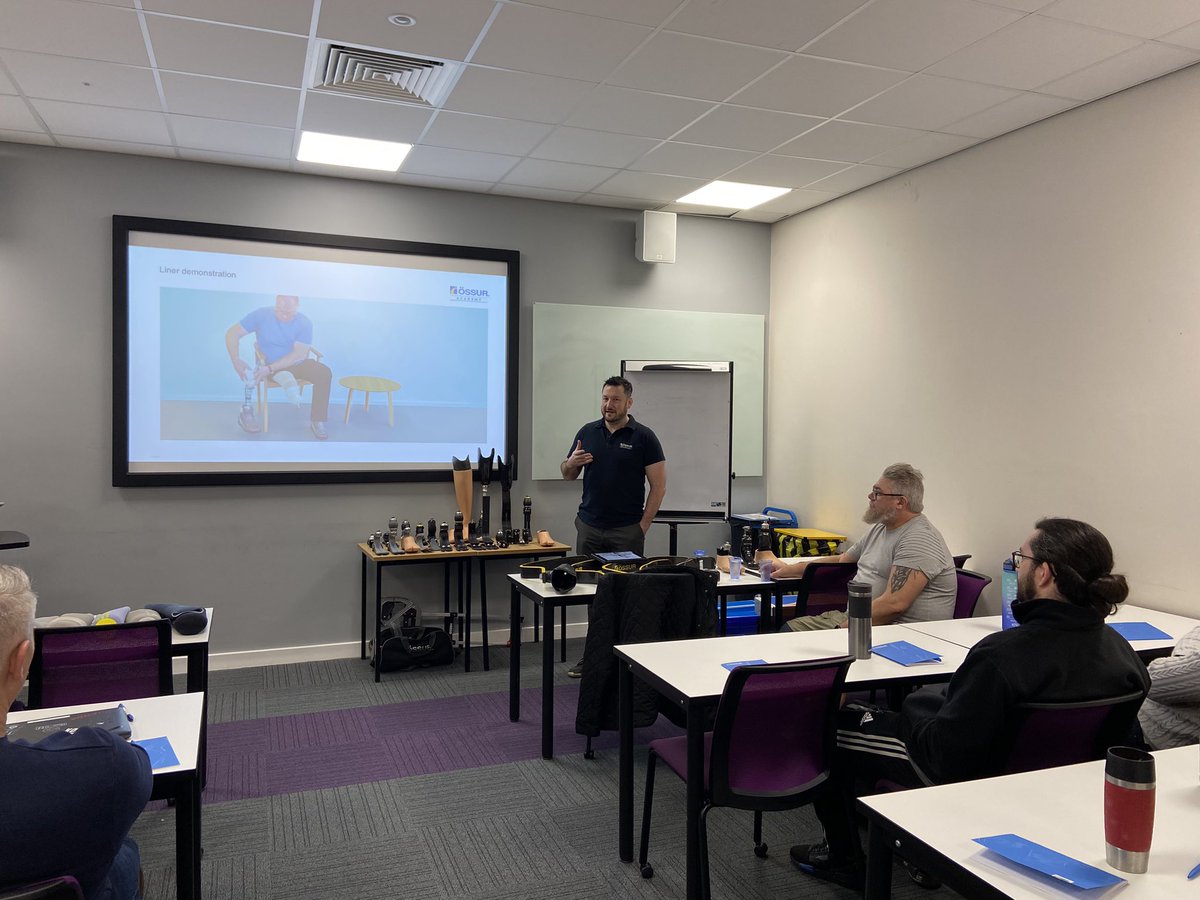 speedwaysnapper's tweet photo. Thank you to @OssurCorp for coming to speak to our Level 6 P&amp;O apprentices @DerbyUni @DerbyUniBis @Jane39239078 @BAPO2 @ISPO_int the lunch was fab as well https://t.co/mTqWKQYeRQ