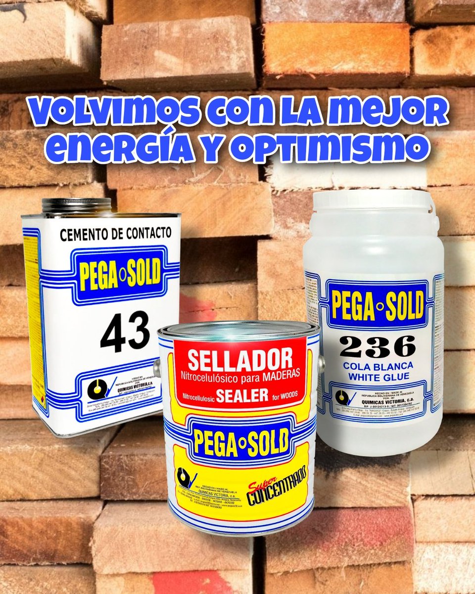 YA DESPACHANDO!!💪🏼🚚🚛
COMIENZA TU AÑO CON FULL INVENTARIO PEGASOLD

#pegasold #pegamentos #adhesivos #pegas #calidad #hechoenvenezuela
